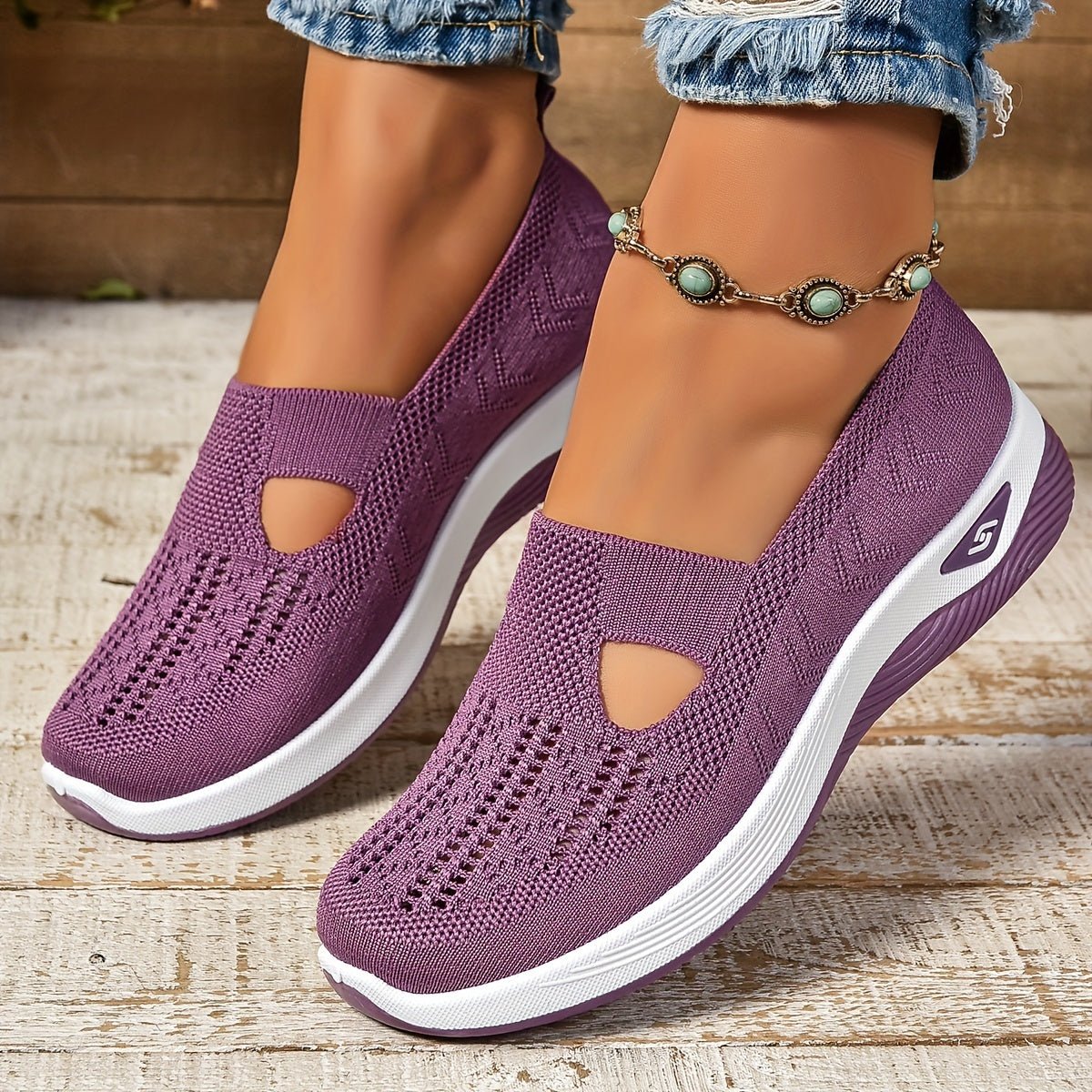 Women's Orthopedic Slip On Shoes with Gel Cushioned Sole, view 7