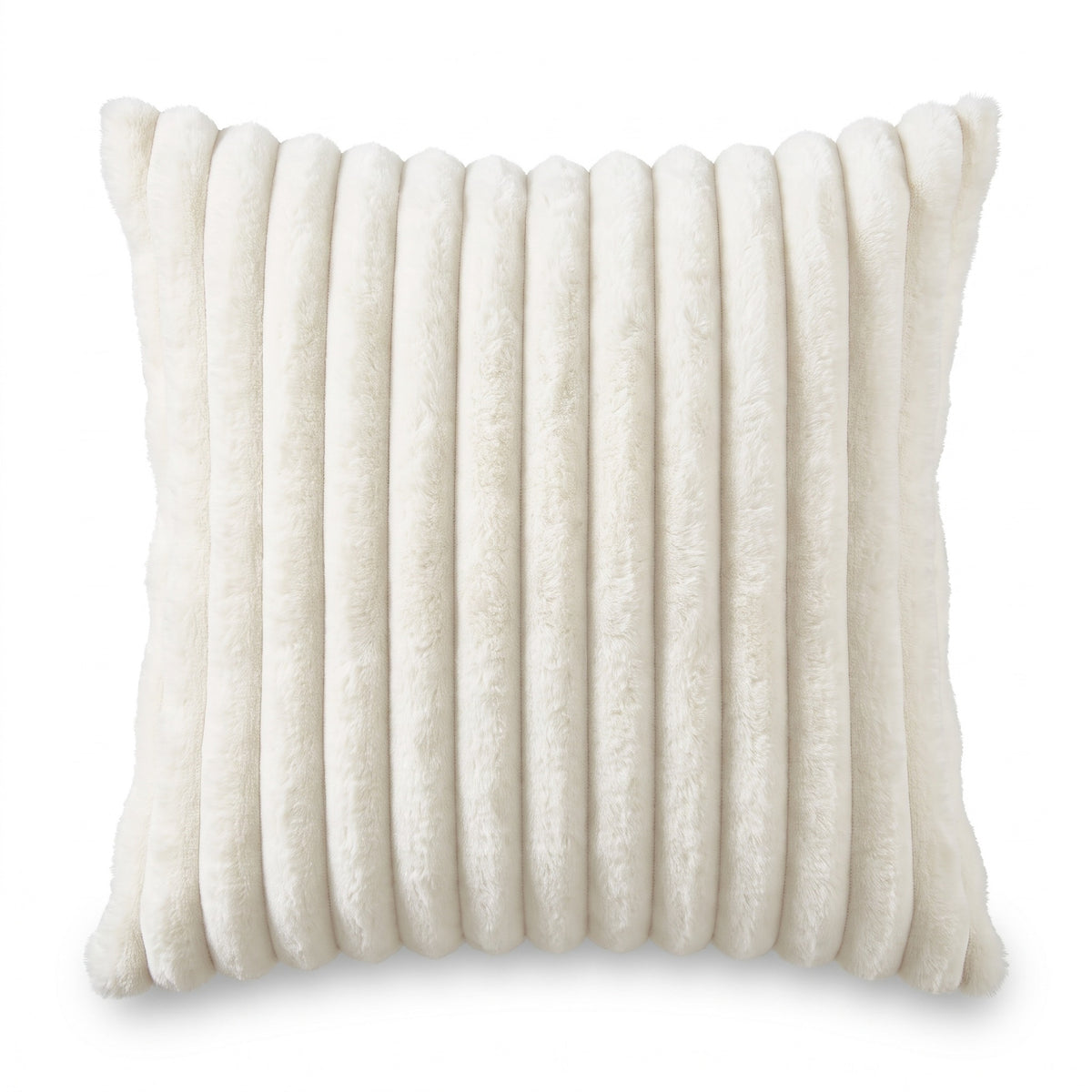 Soft Ribbed Accent Cushion | Plush Texture, 5 Colors