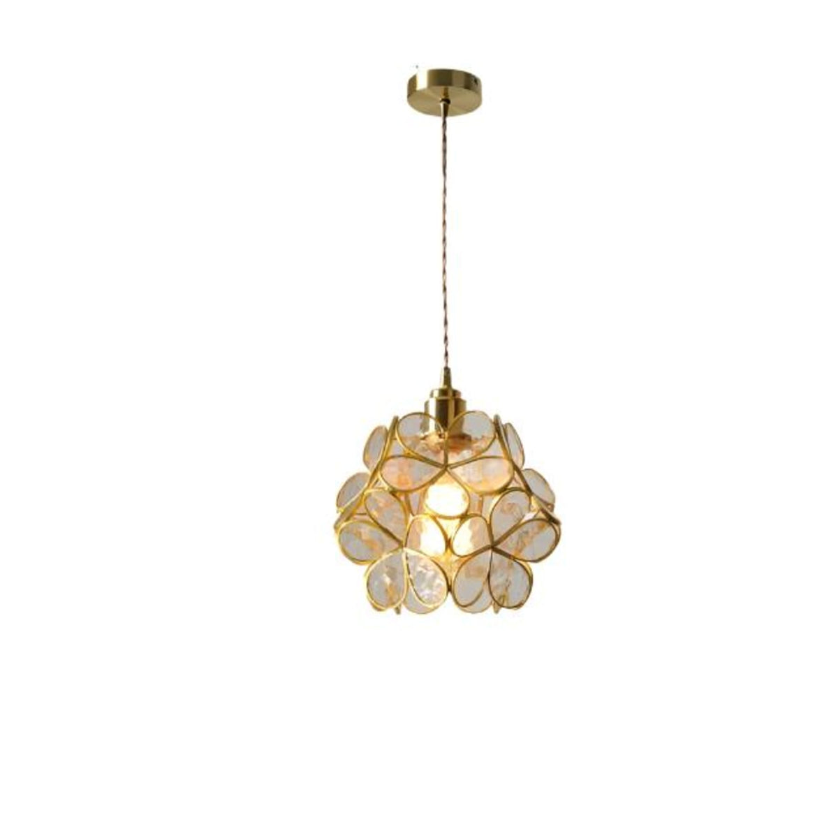 Glass Flower Pendant Light