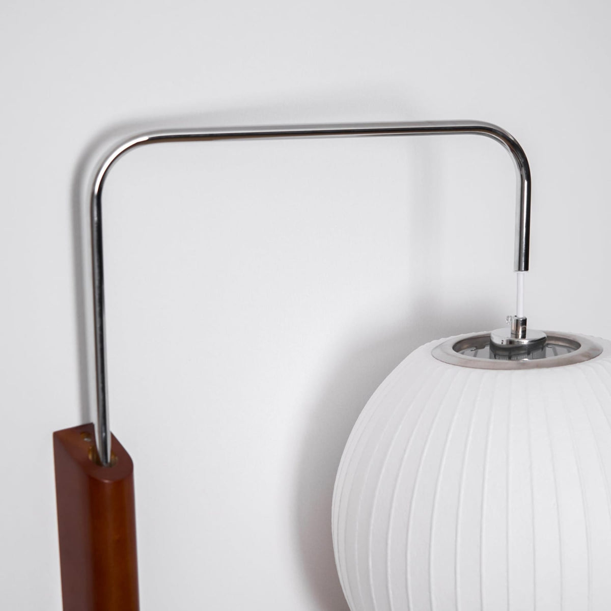 Silk and Walnut Wall Sconce