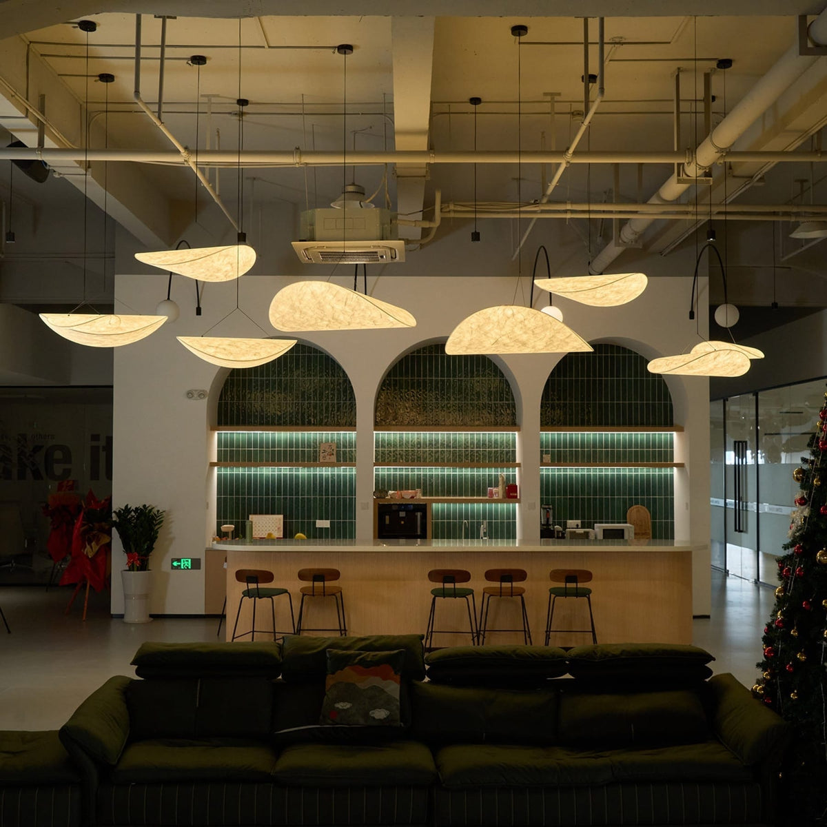 Floating Leaf Pendant Light