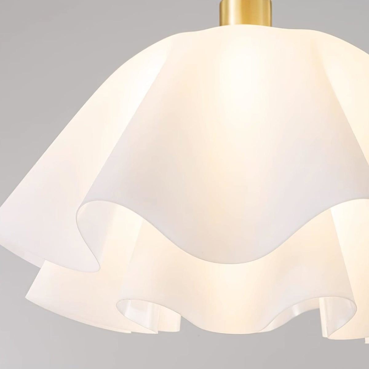 Copper & Acrylic Semi Flush Mount Ceiling Light