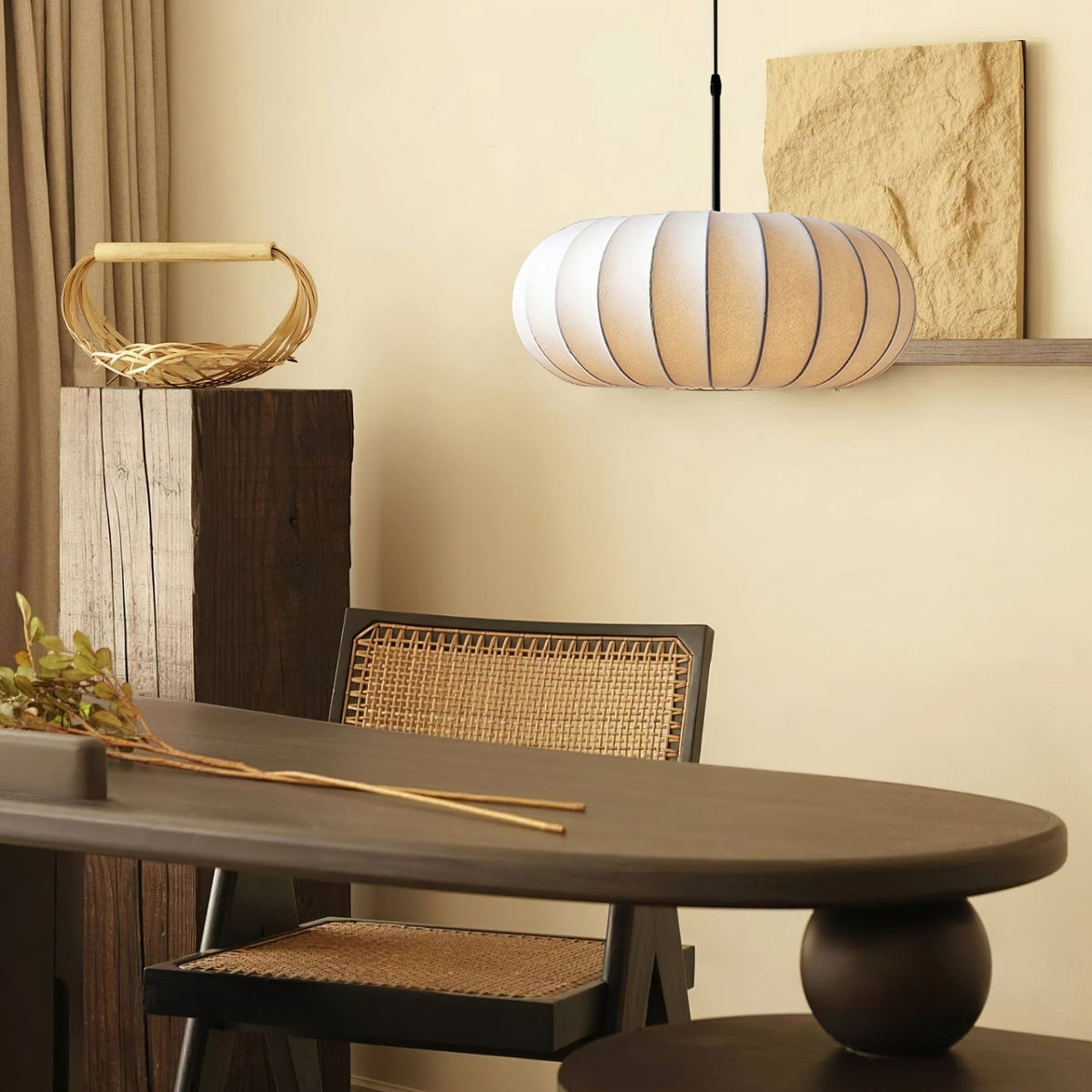 Silk Fabric Pendant Light