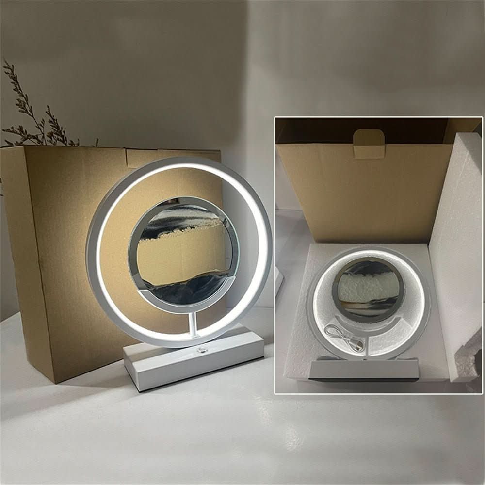 3D Sand Art Table Lamp with Warm LED Light and USB Charging, 10 and 12 Inch, view 4