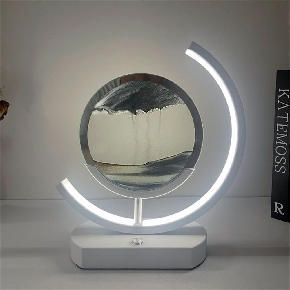 3D Sand Art Table Lamp with Warm LED Light and USB Charging, 10 and 12 Inch, view 5