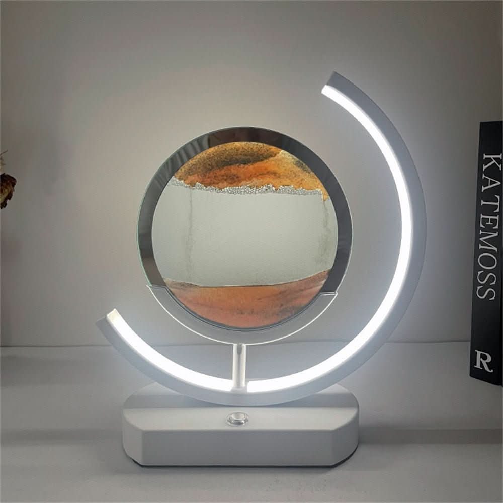 3D Sand Art Table Lamp with Warm LED Light and USB Charging, 10 and 12 Inch, view 7