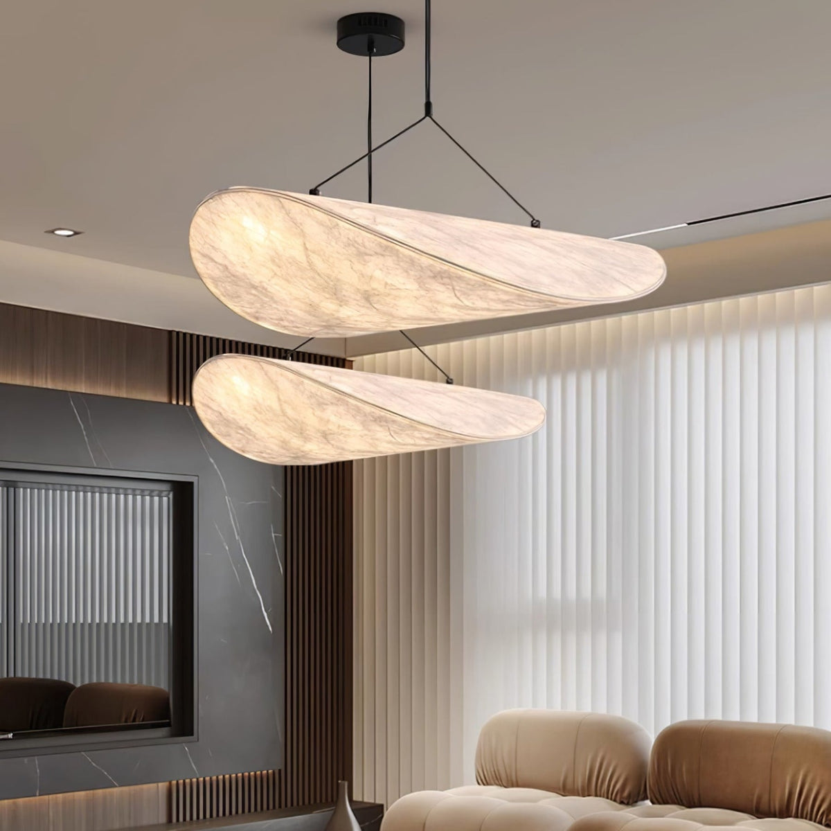 Floating Leaf Pendant Light