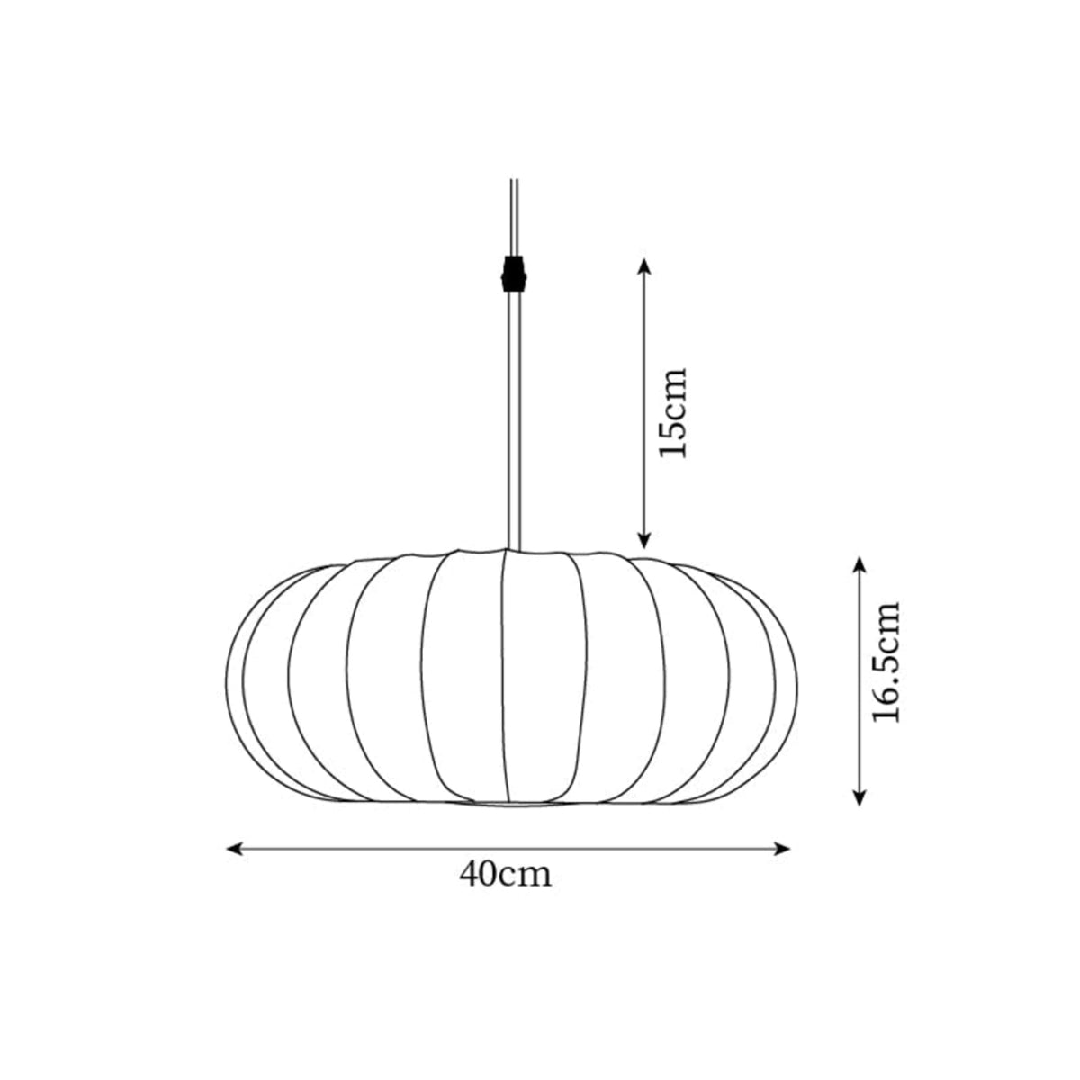 Silk Fabric Pendant Light