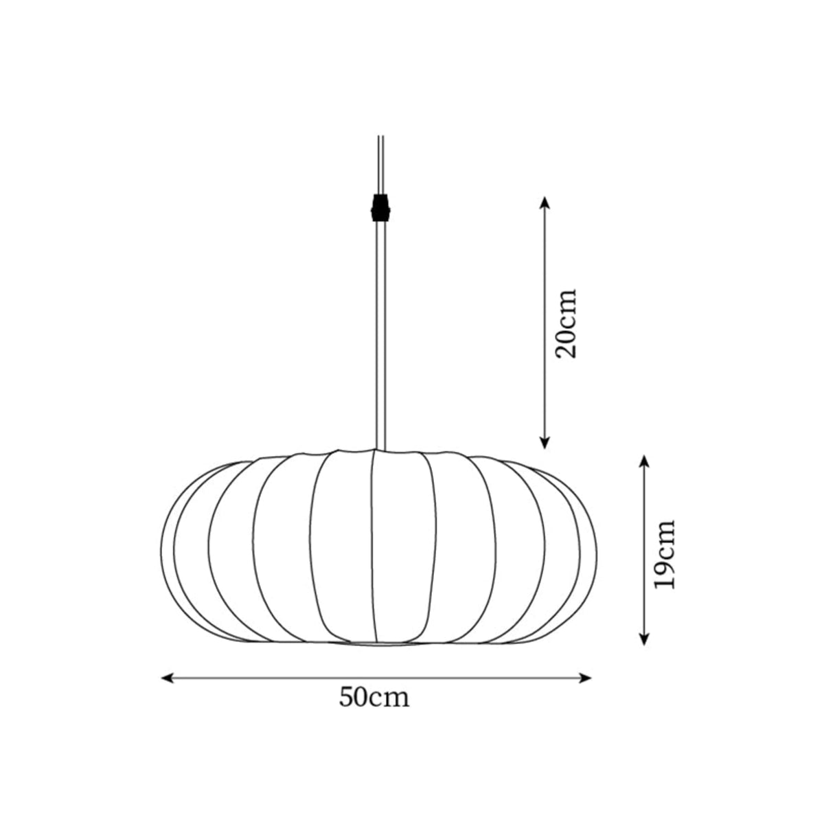 Silk Fabric Pendant Light