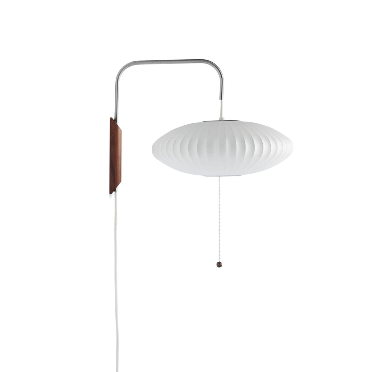 Silk and Walnut Wall Sconce