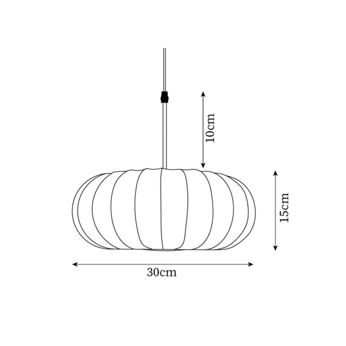 Silk Fabric Pendant Light