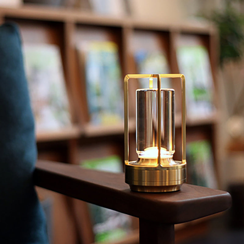 Metal Lantern Table Lamp