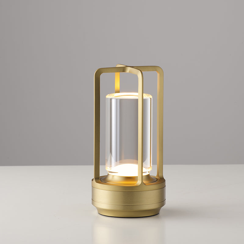 Metal Lantern Table Lamp