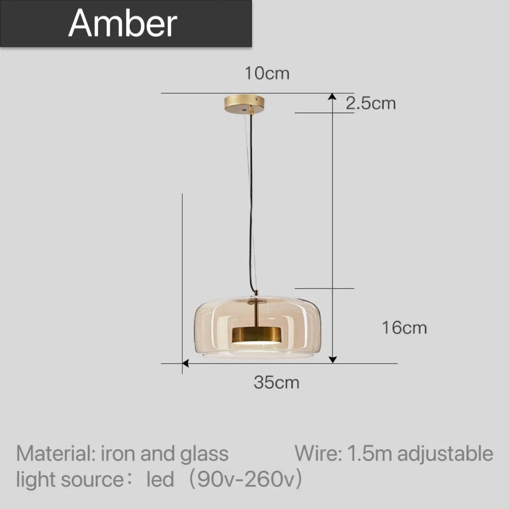 Glass Dome Pendant Light