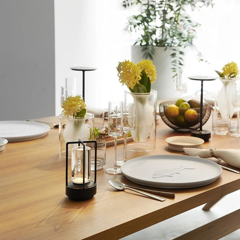 Metal Lantern Table Lamp