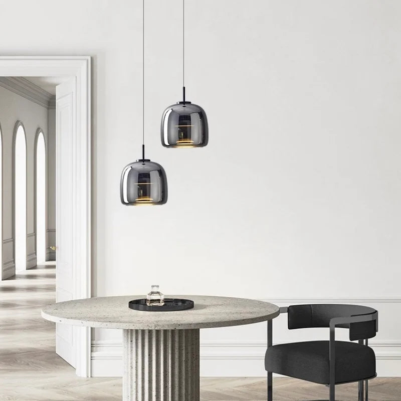 Glass Dome Pendant Light