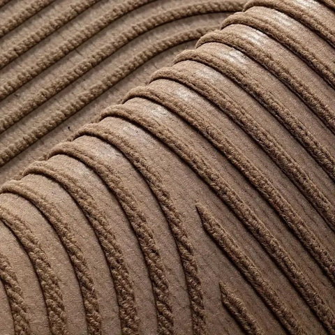 Close-up of the non slip TPR backing on the door mat