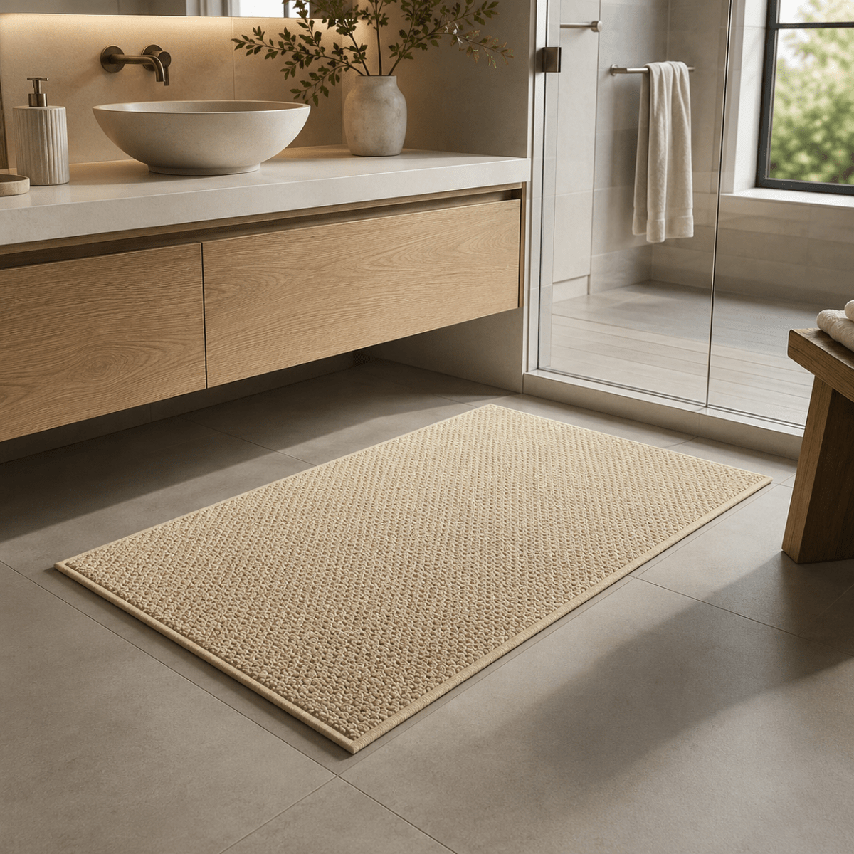 Absorbent Door Mat with Non Slip Backing for Entryway, Hallway and Patio, view 2