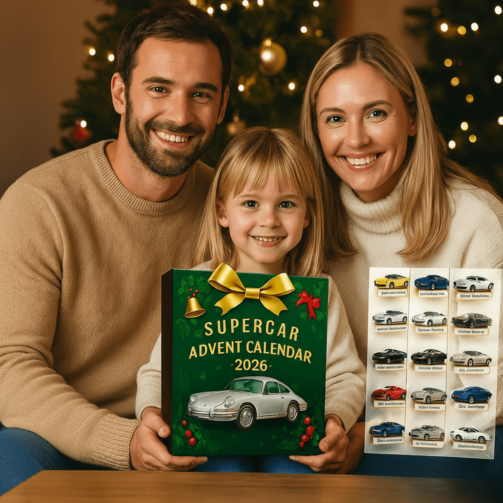 Advent Calendar with 24 Supercar Miniatures in a Limited Edition, view 3