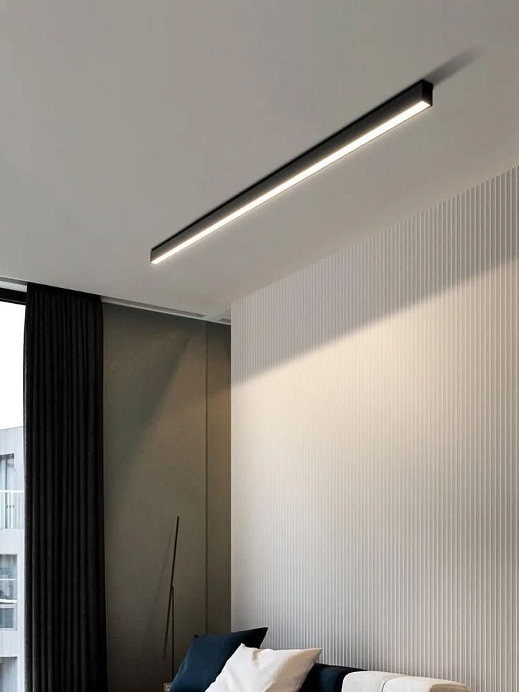 Aluminum and Acrylic LED Ceiling Light in 23.6 to 59.1 in, Remote Dimmable, view 5