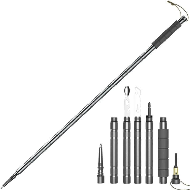 Aluminum Hiking Stick with Carbon Steel Tip in Three Lengths up to 55.3 in, view 5