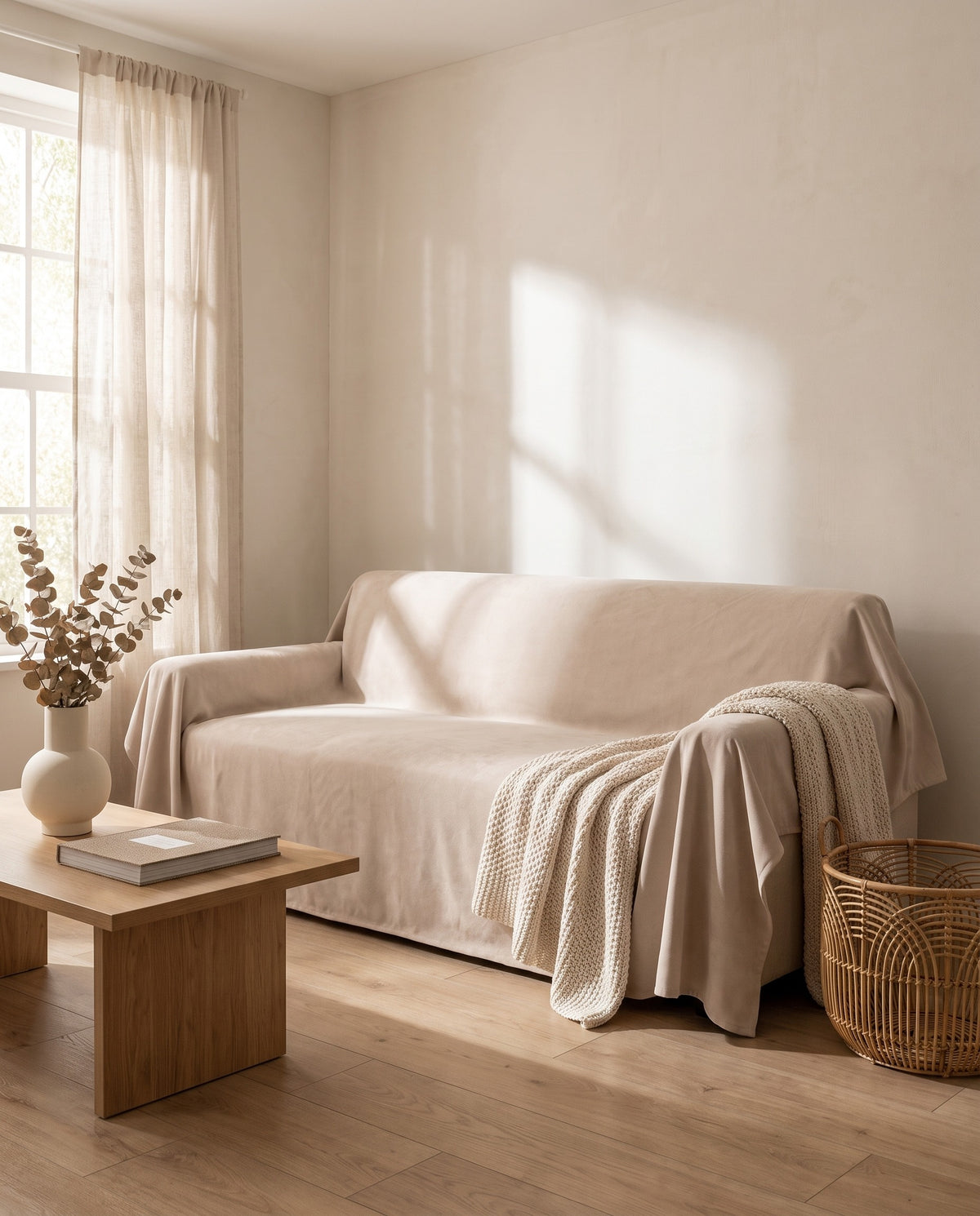 Spill-Resistant & Anti-Slip Sofa Cover | Waterproof, 82-165in
