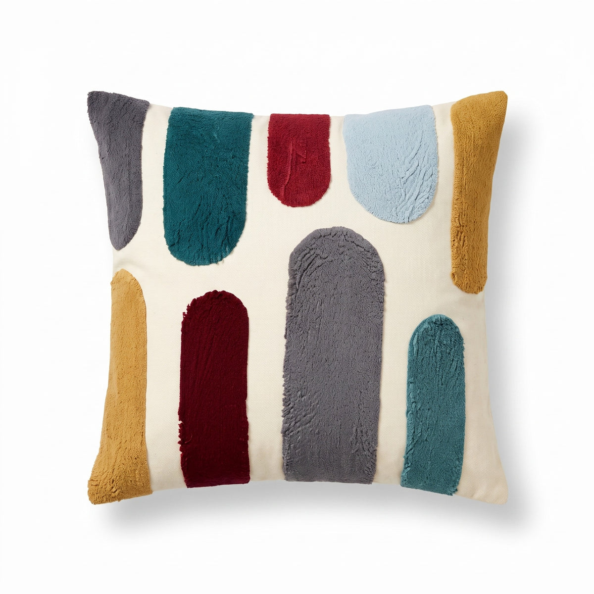 Abstract Boho Embroidered Cushion Cover | 4 Designs, 18in