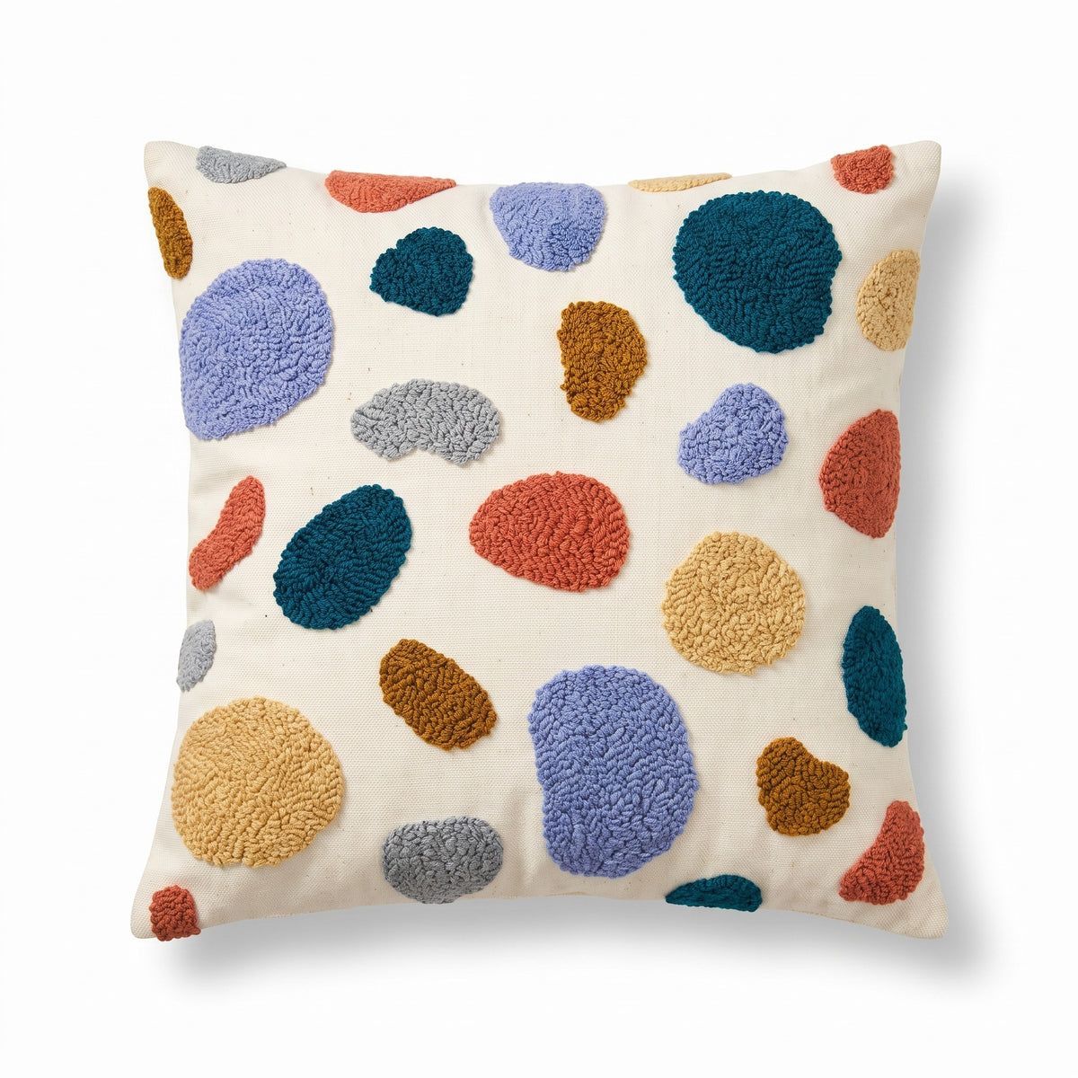 Abstract Boho Embroidered Cushion Cover | 4 Designs, 18in