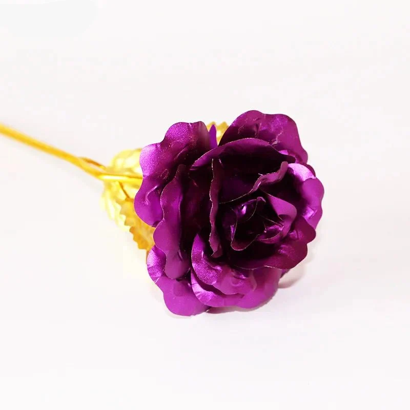 Artificial Rose with Gold Foil Finish in Twelve Styles, view 5