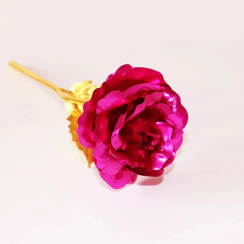 Artificial Rose with Gold Foil Finish in Twelve Styles, view 12
