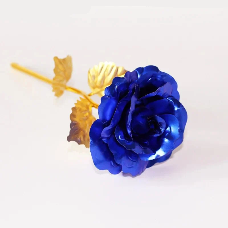 Artificial Rose with Gold Foil Finish in Twelve Styles, view 13