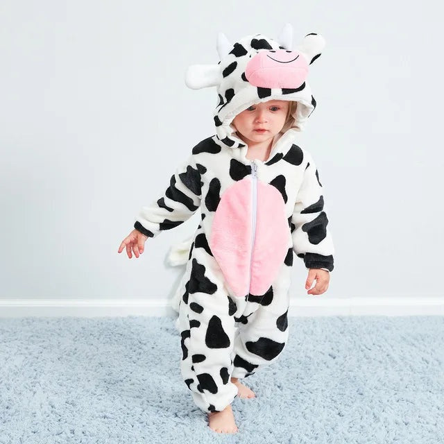 Baby Fleece Romper with Animal Hood, 17 Designs, Sizes 0 to 4 Years, view 5