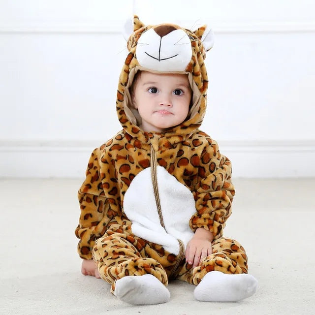 Baby Fleece Romper with Animal Hood, 17 Designs, Sizes 0 to 4 Years, view 6