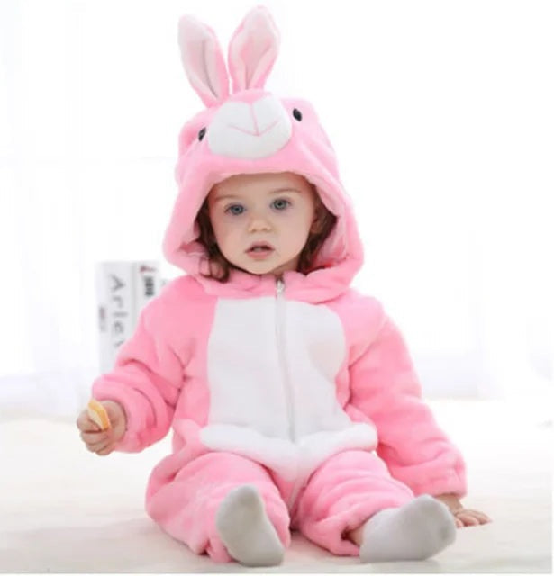 Baby Fleece Romper with Animal Hood, 17 Designs, Sizes 0 to 4 Years, view 8