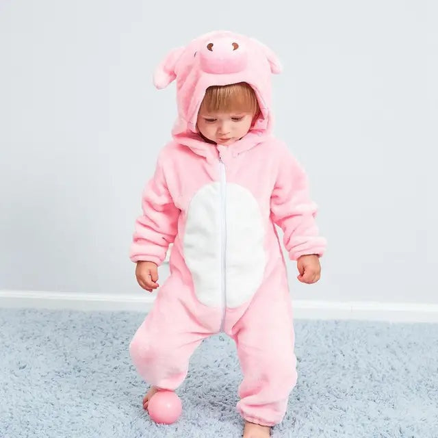 Baby Fleece Romper with Animal Hood, 17 Designs, Sizes 0 to 4 Years, view 9