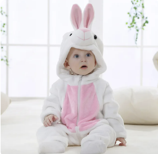 Baby Fleece Romper with Animal Hood, 17 Designs, Sizes 0 to 4 Years, view 10