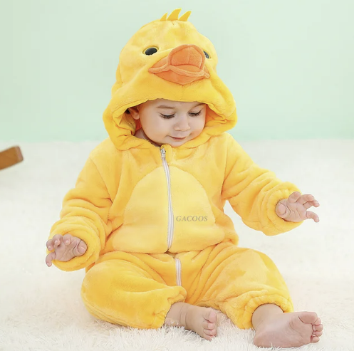 Baby Fleece Romper with Animal Hood, 17 Designs, Sizes 0 to 4 Years, view 11