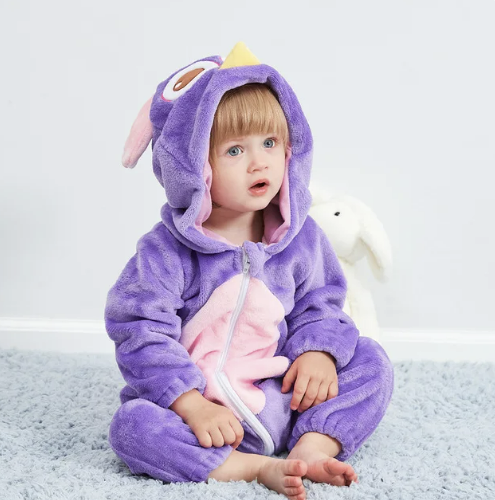 Baby Fleece Romper with Animal Hood, 17 Designs, Sizes 0 to 4 Years, view 13