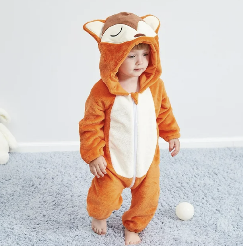 Baby Fleece Romper with Animal Hood, 17 Designs, Sizes 0 to 4 Years, view 14