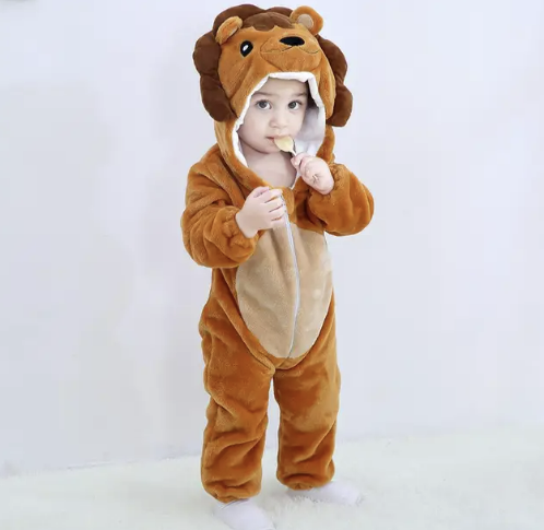 Baby Fleece Romper with Animal Hood, 17 Designs, Sizes 0 to 4 Years, view 15