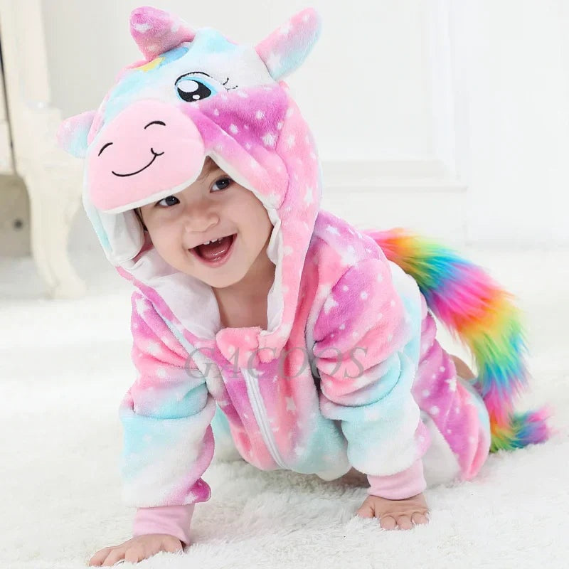 Baby Fleece Romper with Animal Hood, 17 Designs, Sizes 0 to 4 Years, view 18