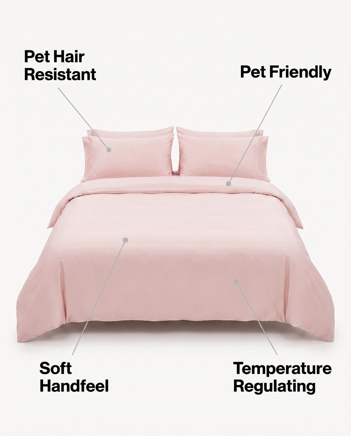 Bamboo Fitted Sheet | Pet Hair Resistant