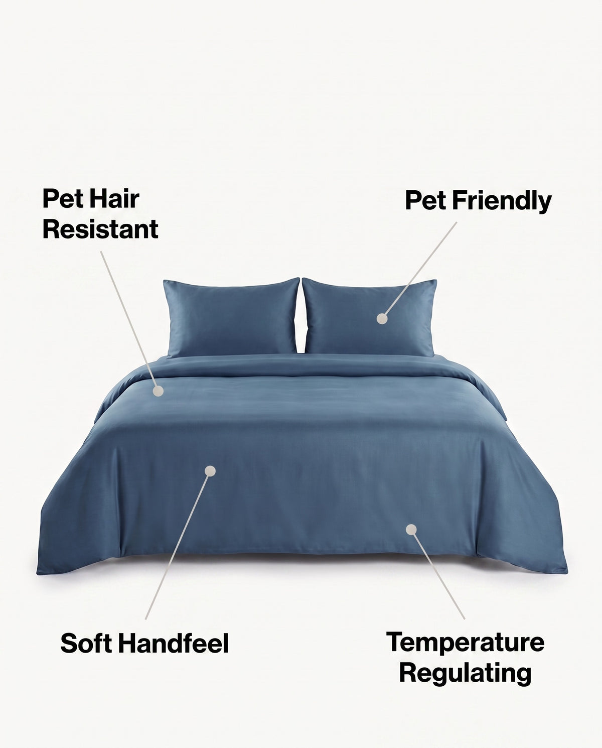 Bamboo Flat Bed Sheet | Pet Hair Resistant
