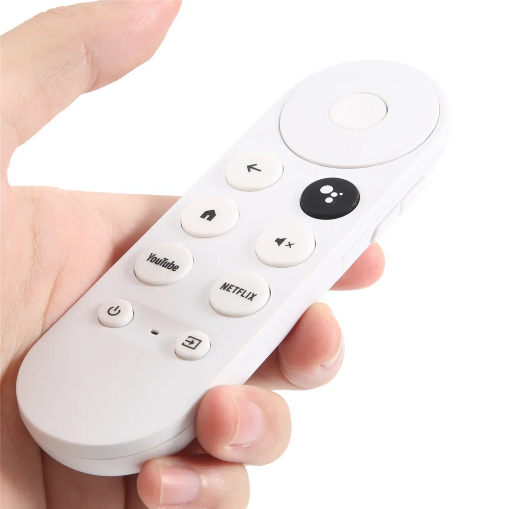 Replacement Remote Control for Google Chromecast 4, Bluetooth TV Streamer Remote with App Buttons, White (3)