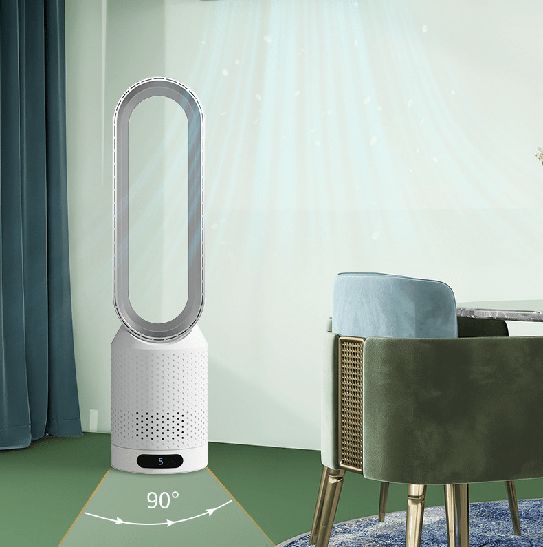Bladeless Tower Fan with 6 Speeds, 90 Degree Oscillation and Timer, view 5