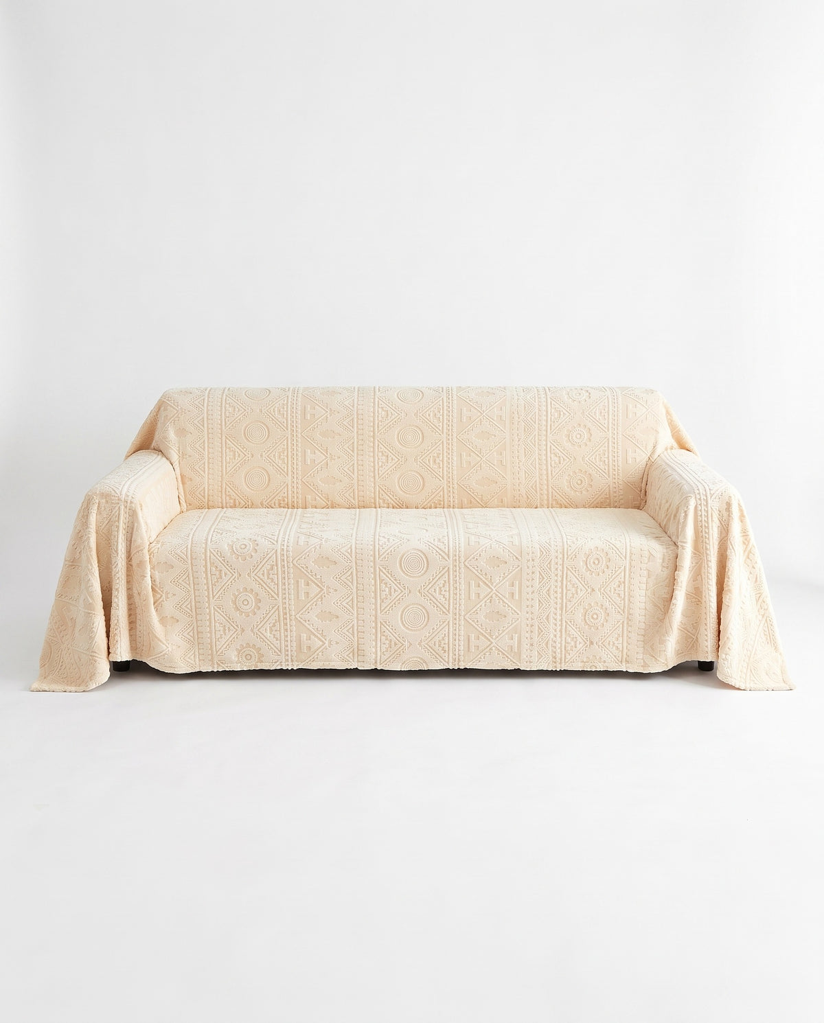 BohoPattern Stretch Full-Encasing Sofa Slipcover | Spill Resistant