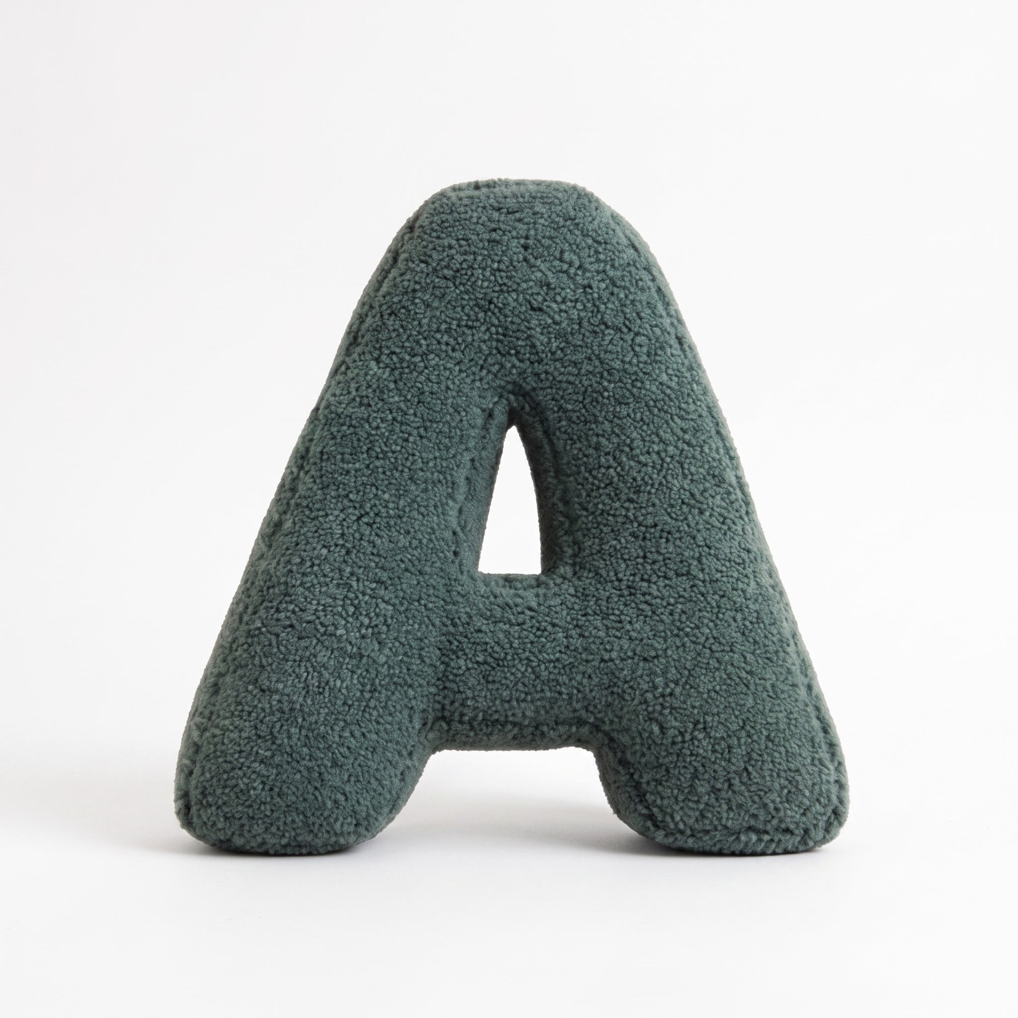 Boucle Letter Pillow | Plush Alphabet Cushion, A to Z, 15in