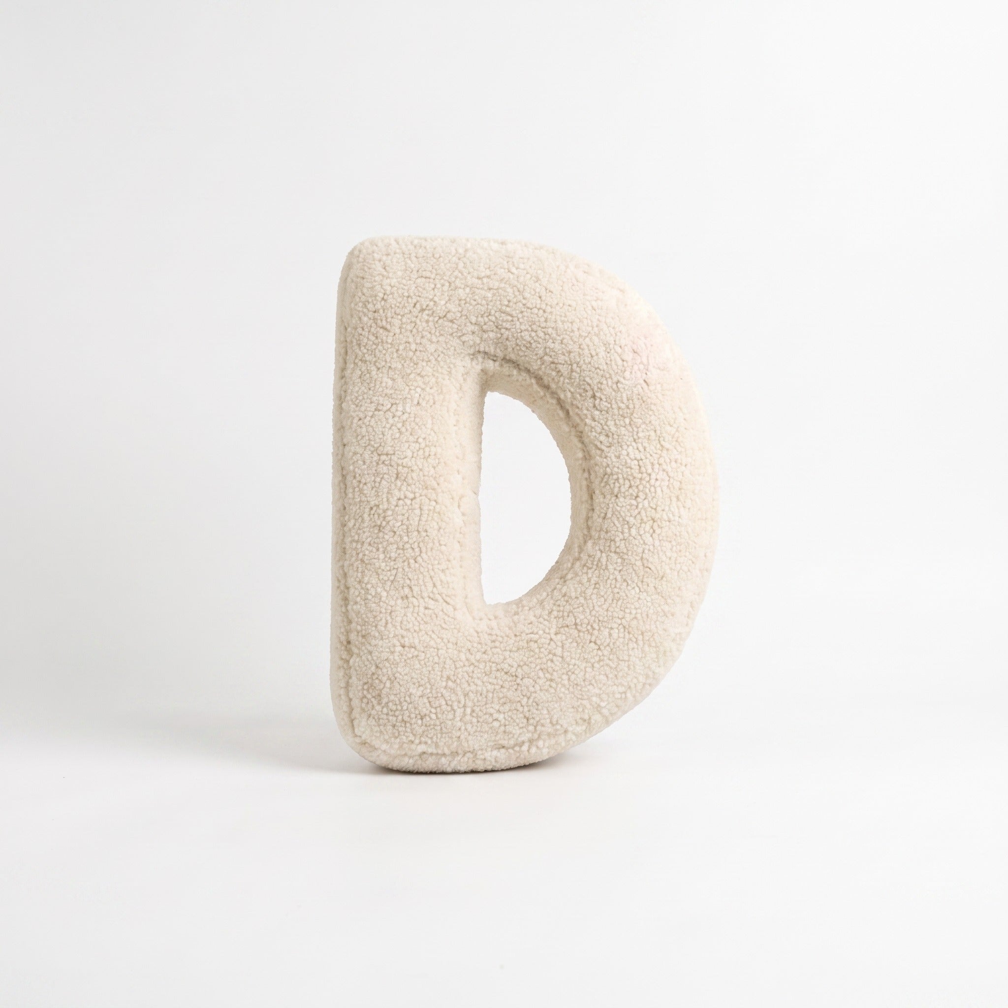 Boucle Letter Pillow | Plush Alphabet Cushion, A to Z, 15in