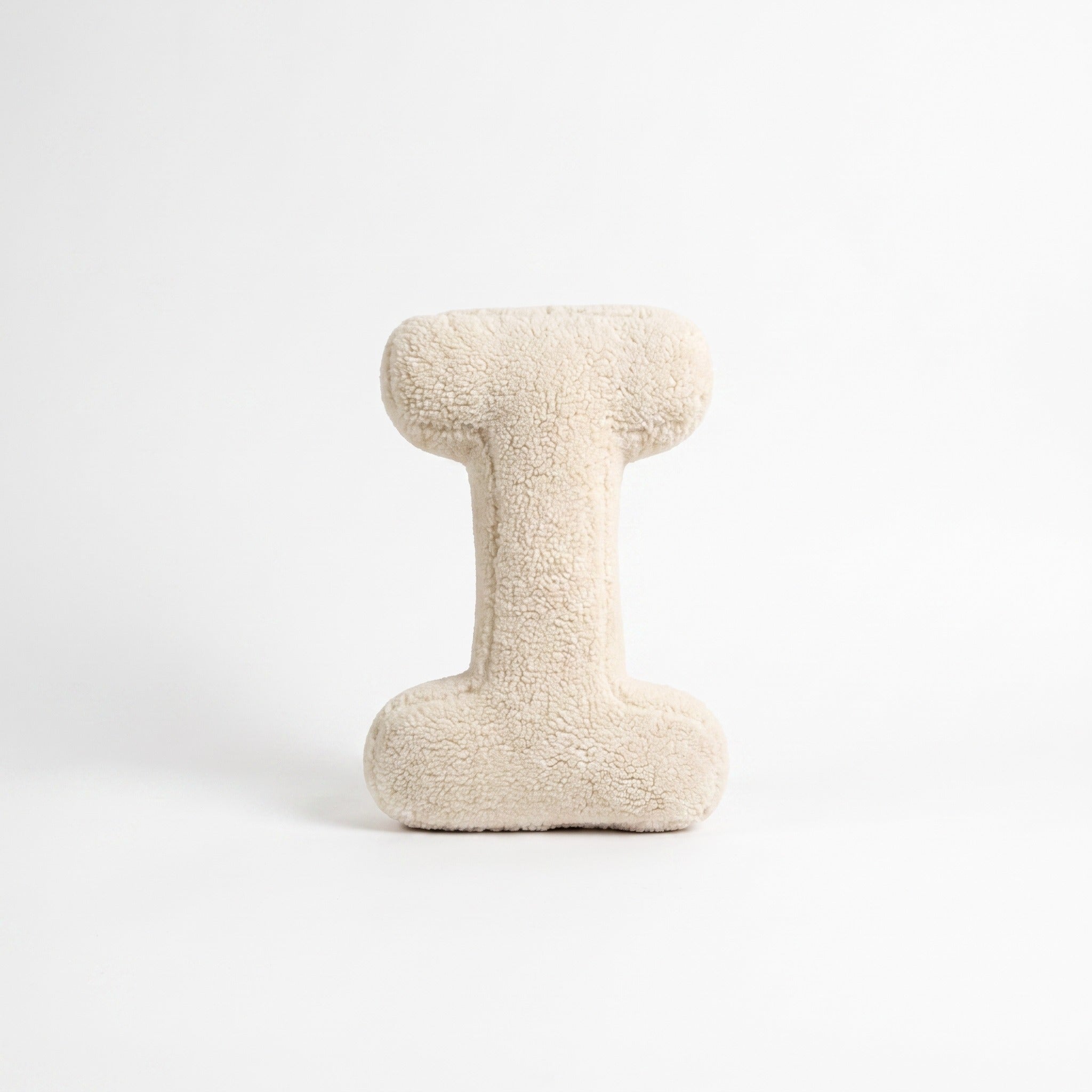 Boucle Letter Pillow | Plush Alphabet Cushion, A to Z, 15in