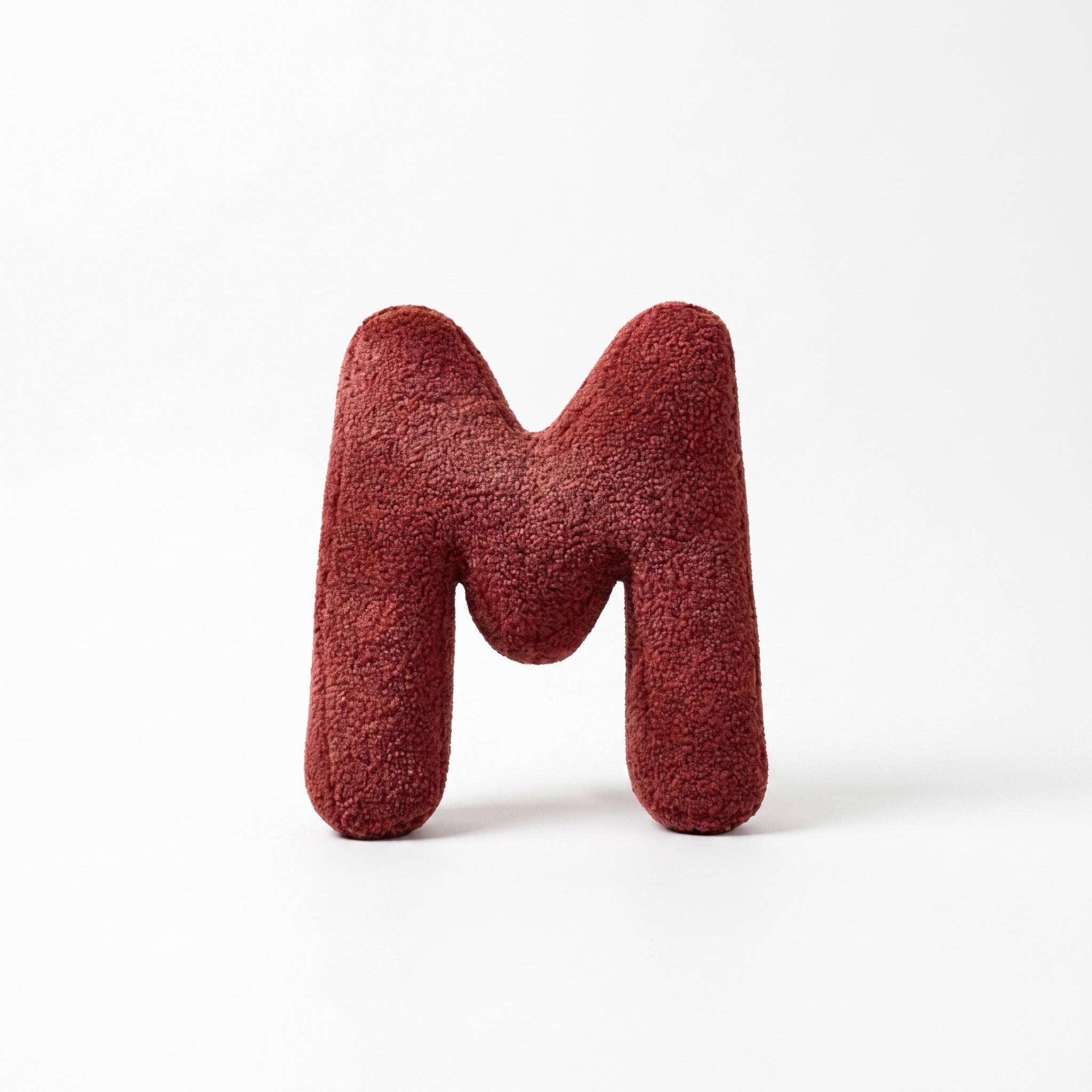 Boucle Letter Pillow | Plush Alphabet Cushion, A to Z, 15in